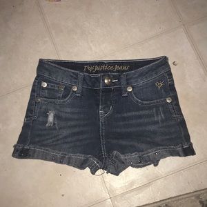 Justice Jean shorts. Size 8 i think